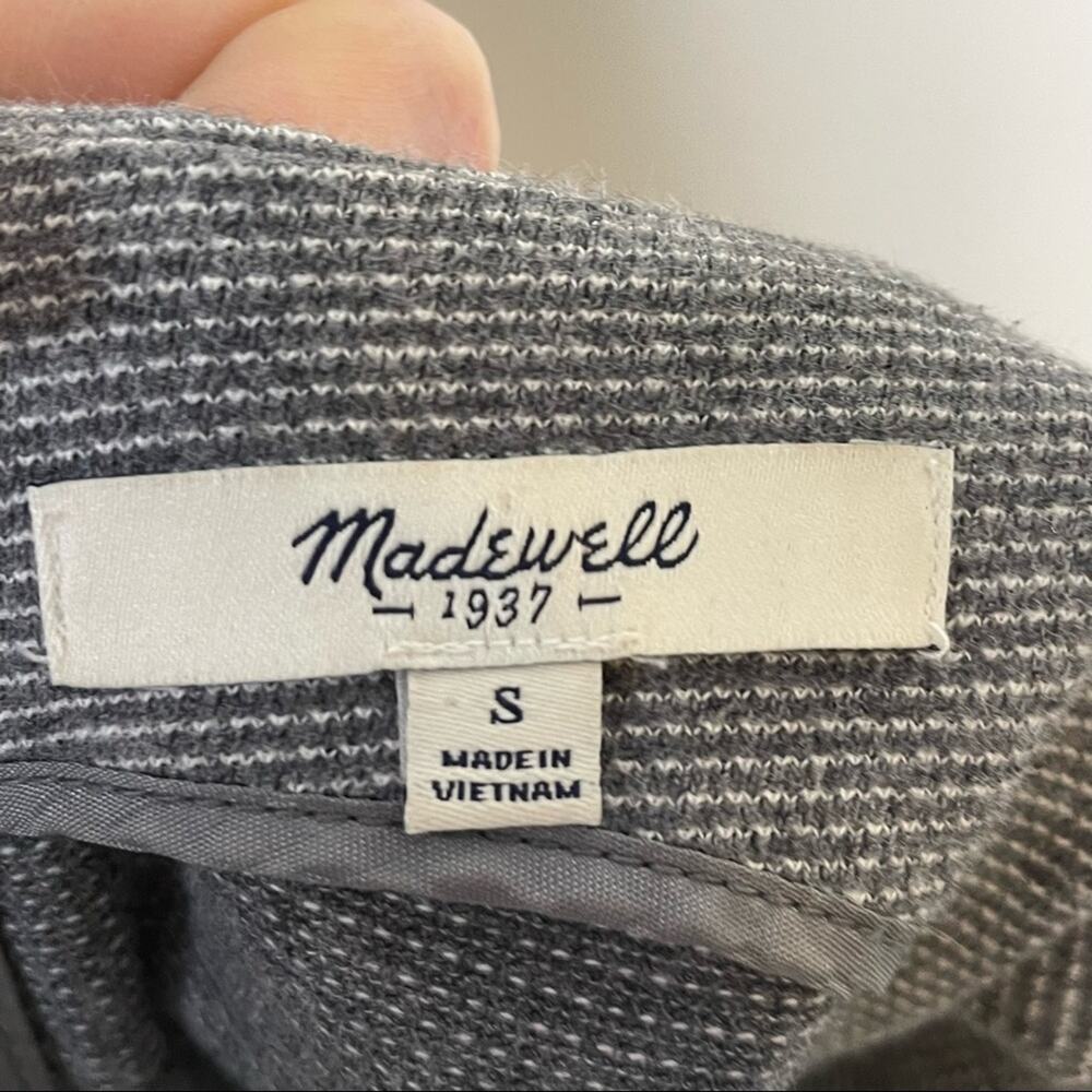 MADEWELL gray cotton knit “verse” sleeveless sheath dress size small minimalist - Picture 5 of 6